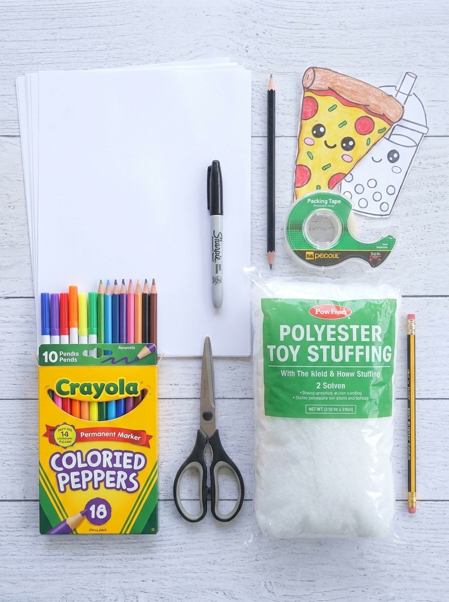 DIY Paper Squishy Strawberry