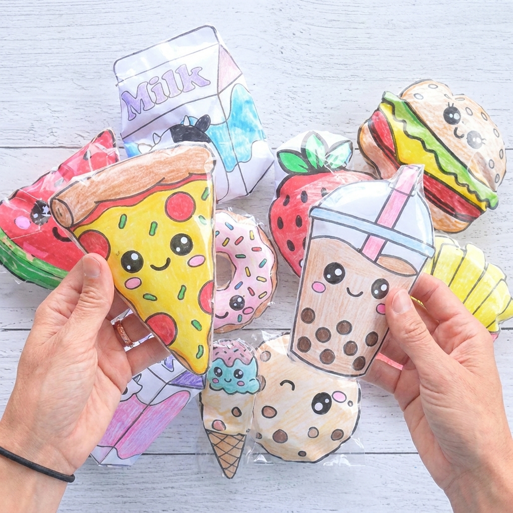 DIY Paper Squishy Strawberry