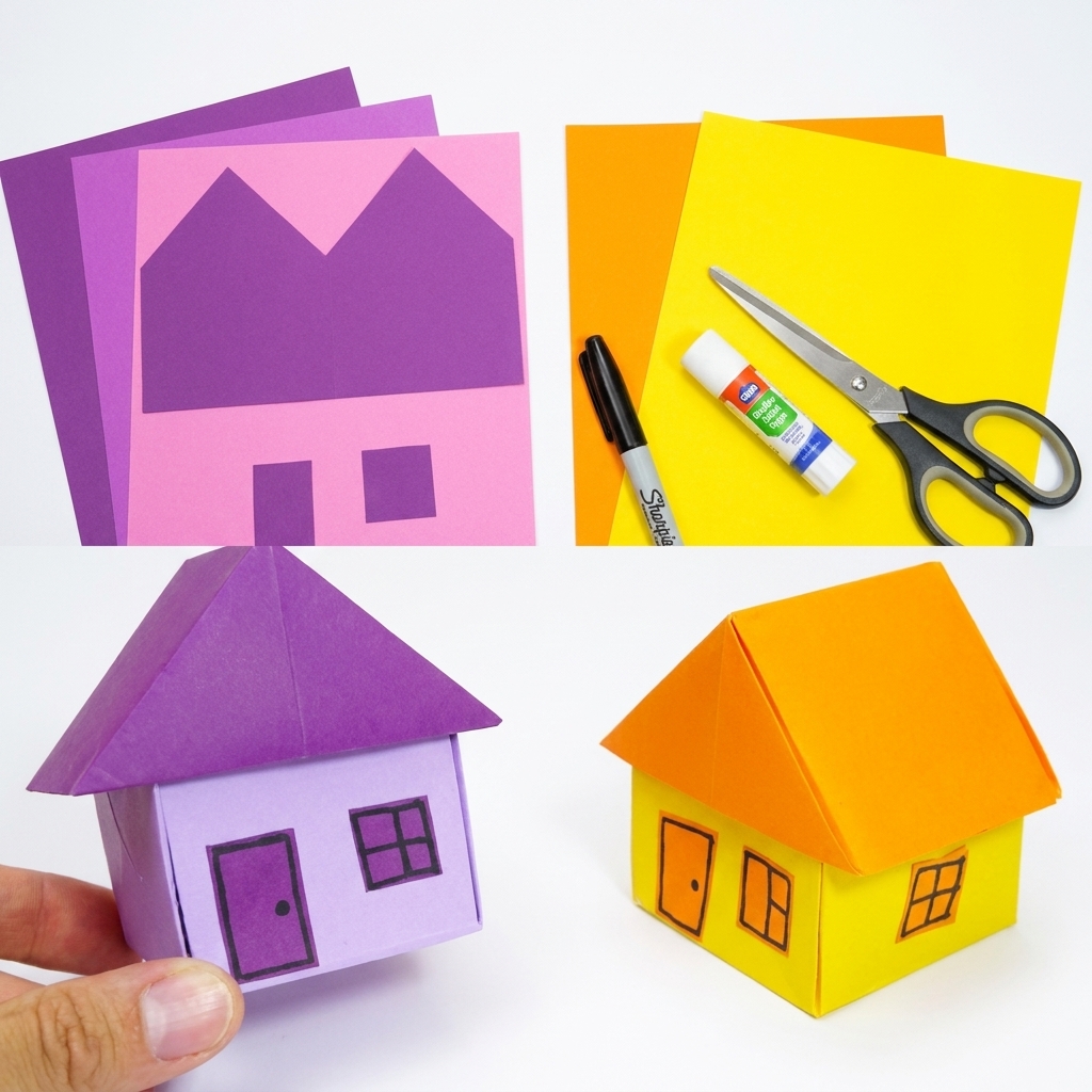 Designing a windproof house made of paper