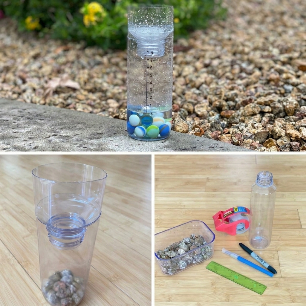 How do you make a simple rain gauge