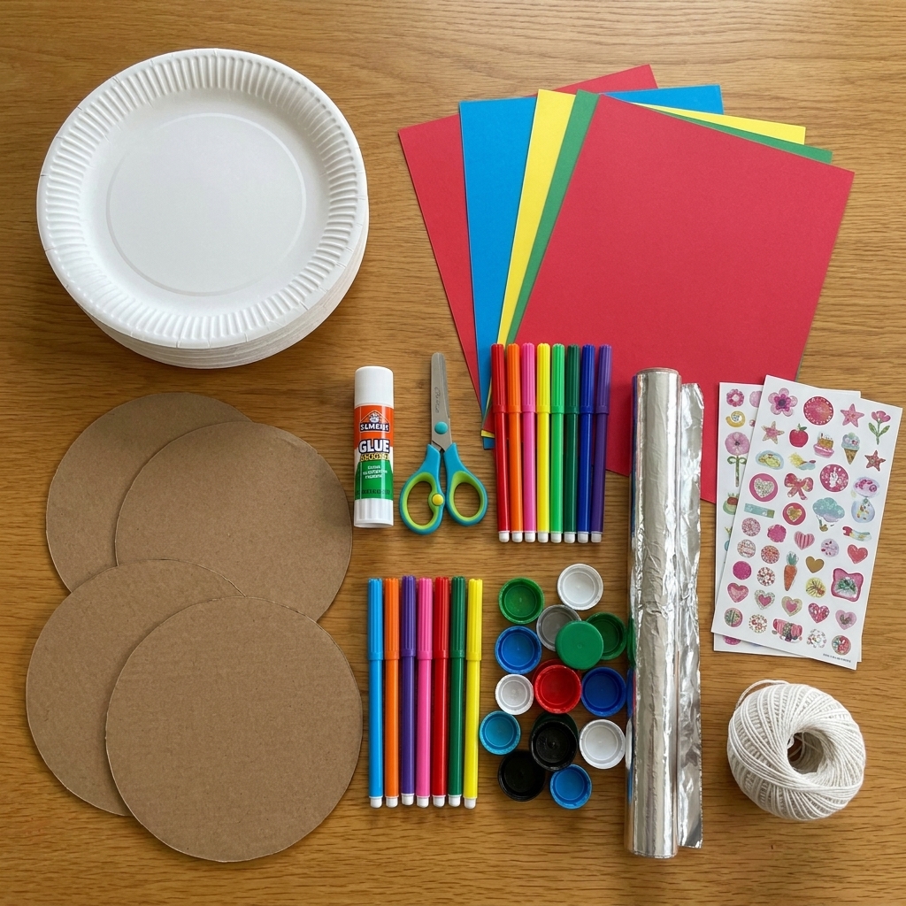 How to make a flying saucer with children