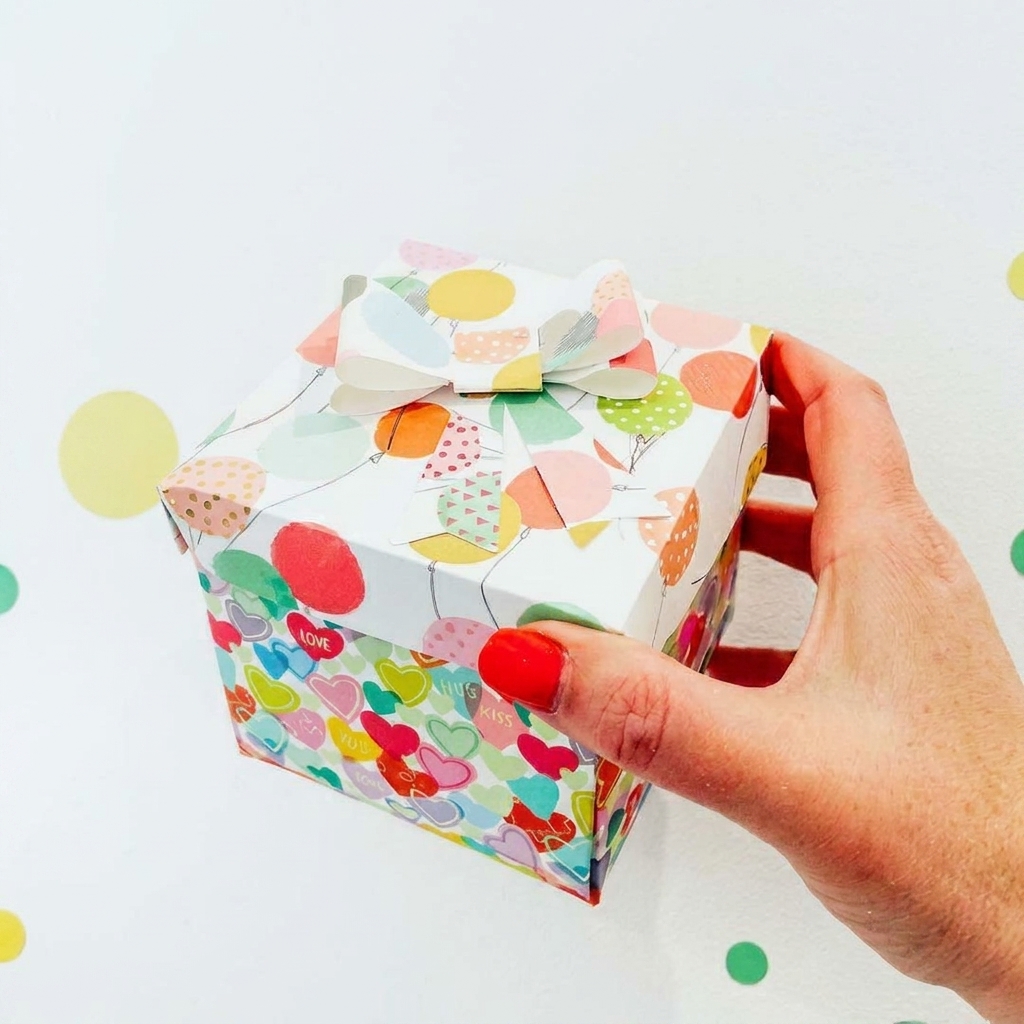 How to make an annual gift a box of sweets