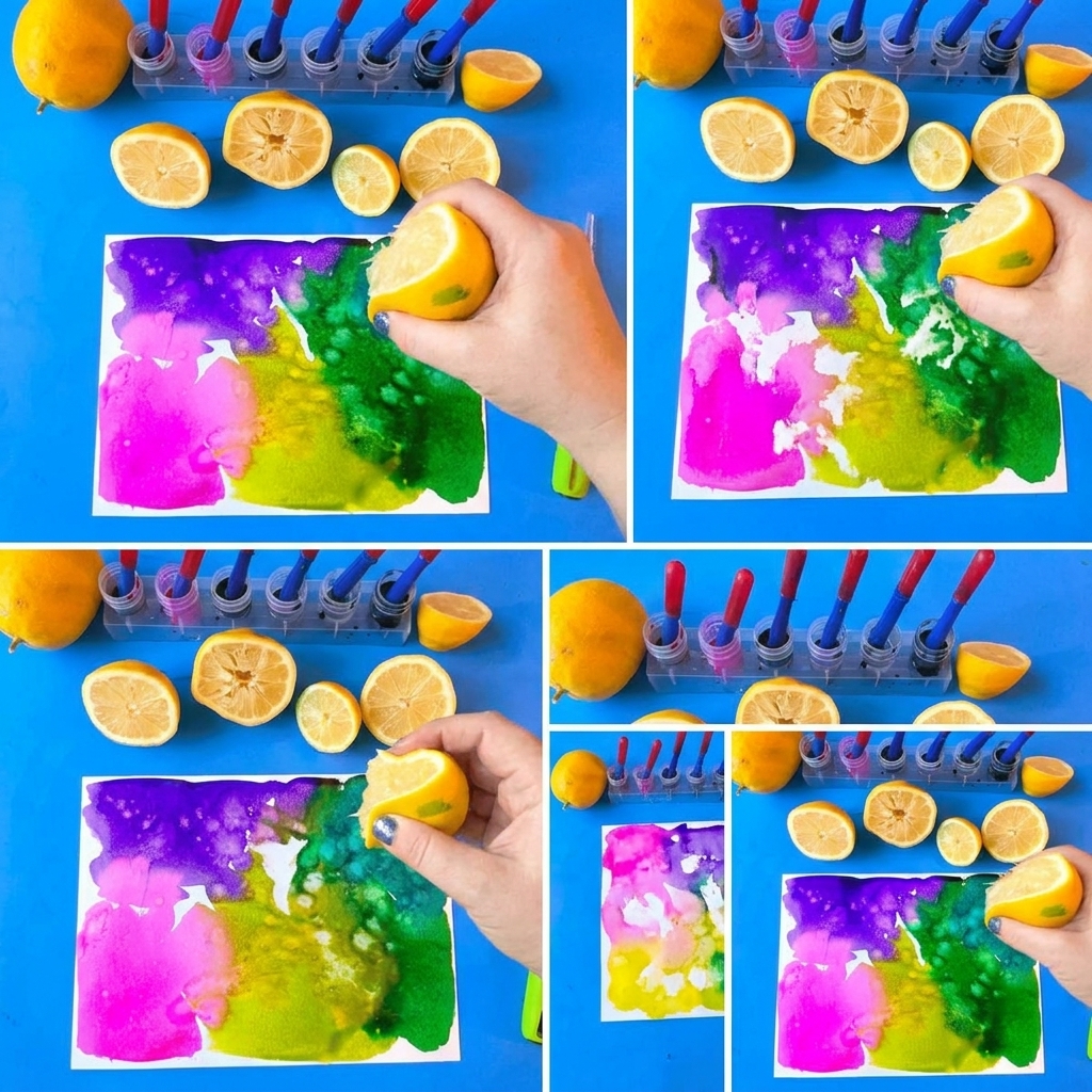 Lemon science and watercolors
