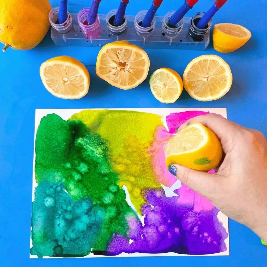Lemon science and watercolors