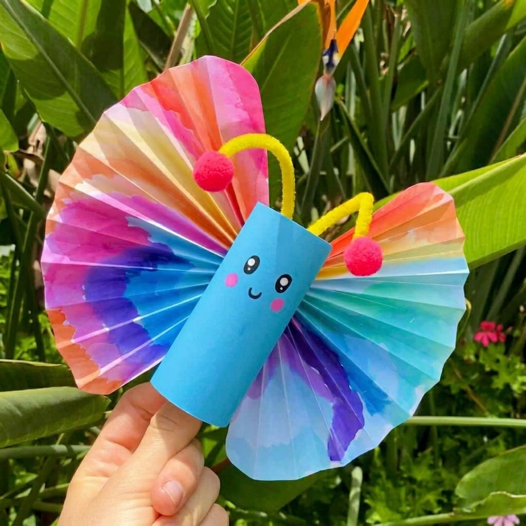 Make butterflies to fill with colored sand