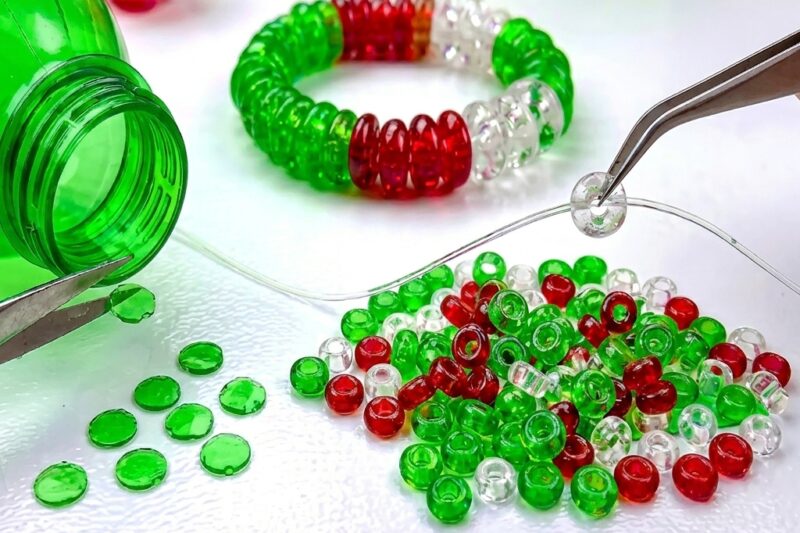 Make it yourself: Colorful glitter seeds from a plastic bottle: 9 Fun Family Travel Ideas