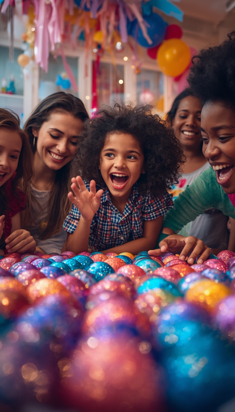 Make sparkly magic balls at home! Fun games!