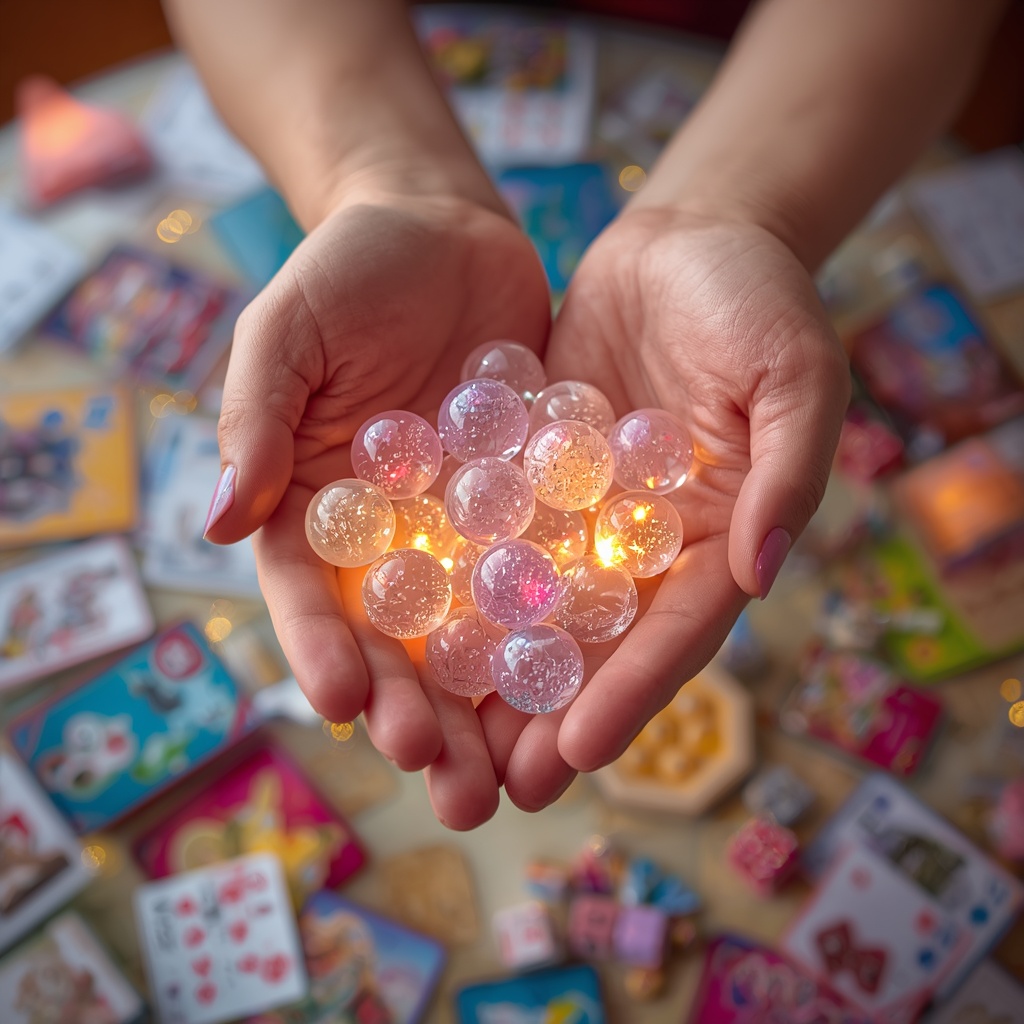 Make sparkly magic balls at home! Fun games!