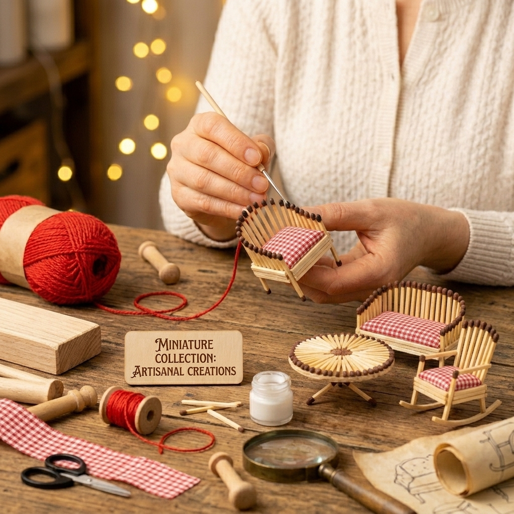 Make your own cute little table with a chair.
