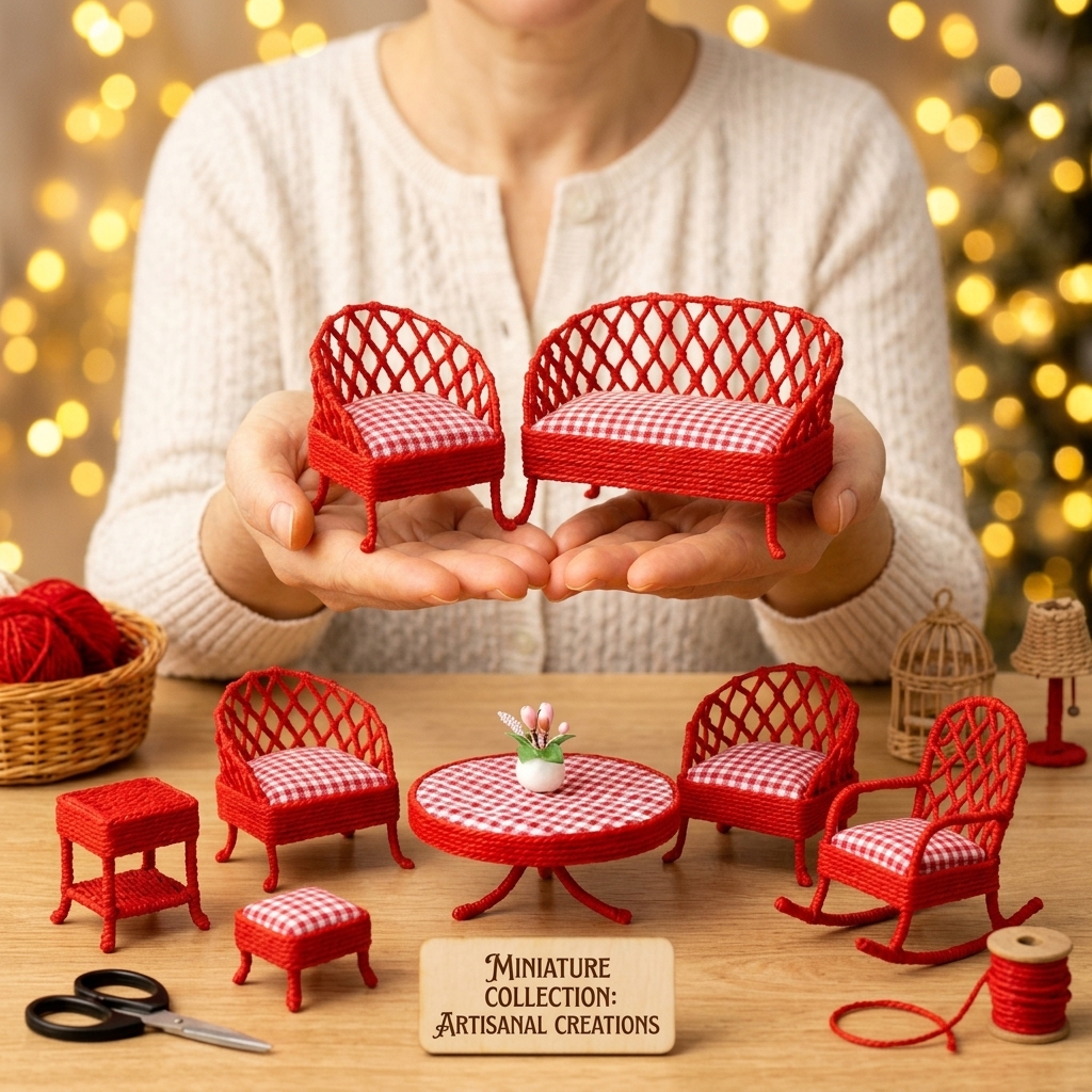 Make your own cute little table with a chair.