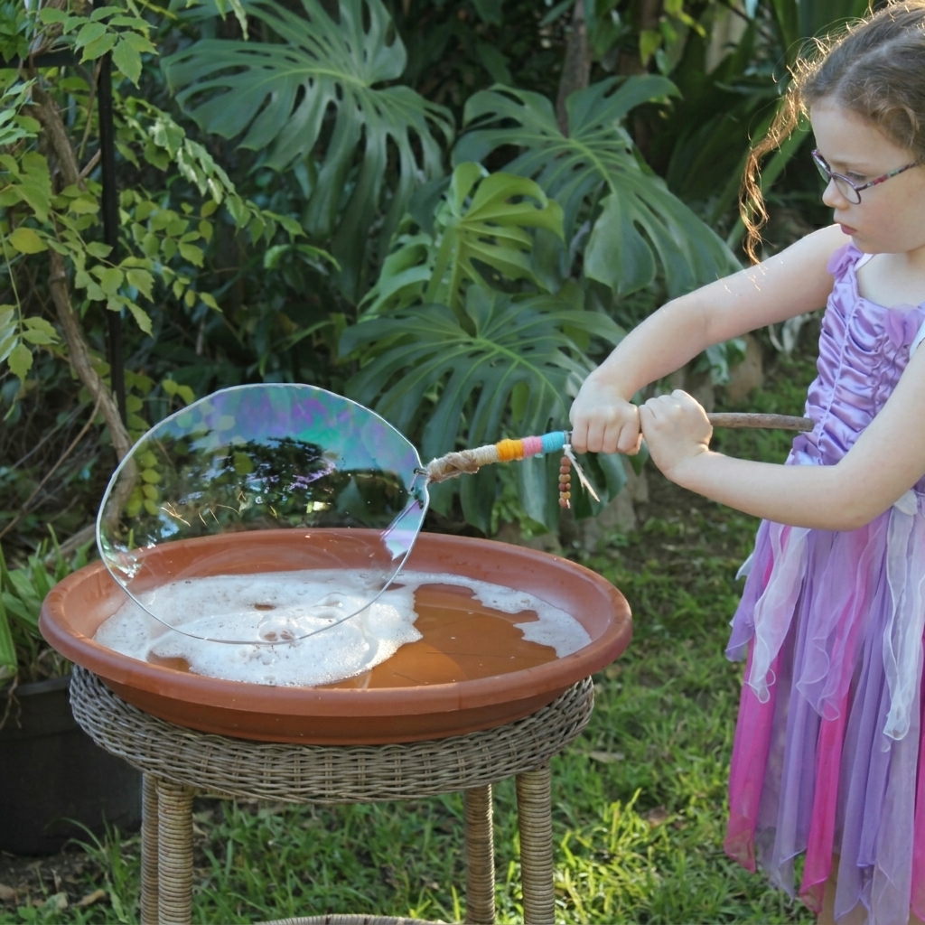 Make your own giant bubble wand