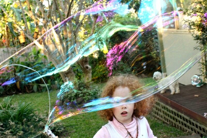 Make your own giant bubble wand Why 8 beach travel bubble fun