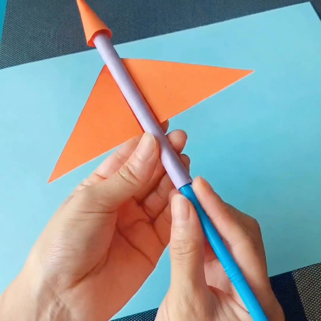 Making a paper rocket that flies far away