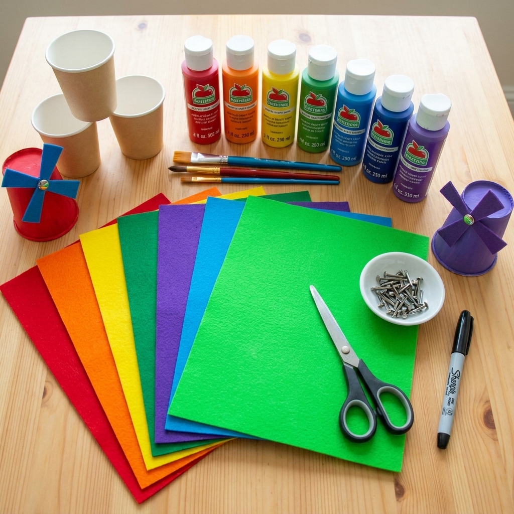 Making a windmill for children