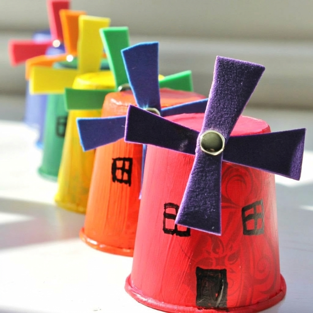 Making a windmill for children