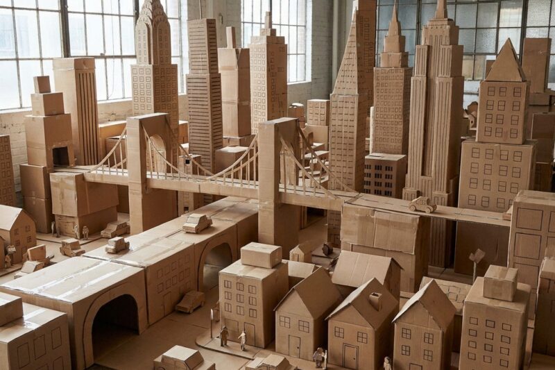 Making an entire city out of cardboard boxes: Best 5 Travel Hacks