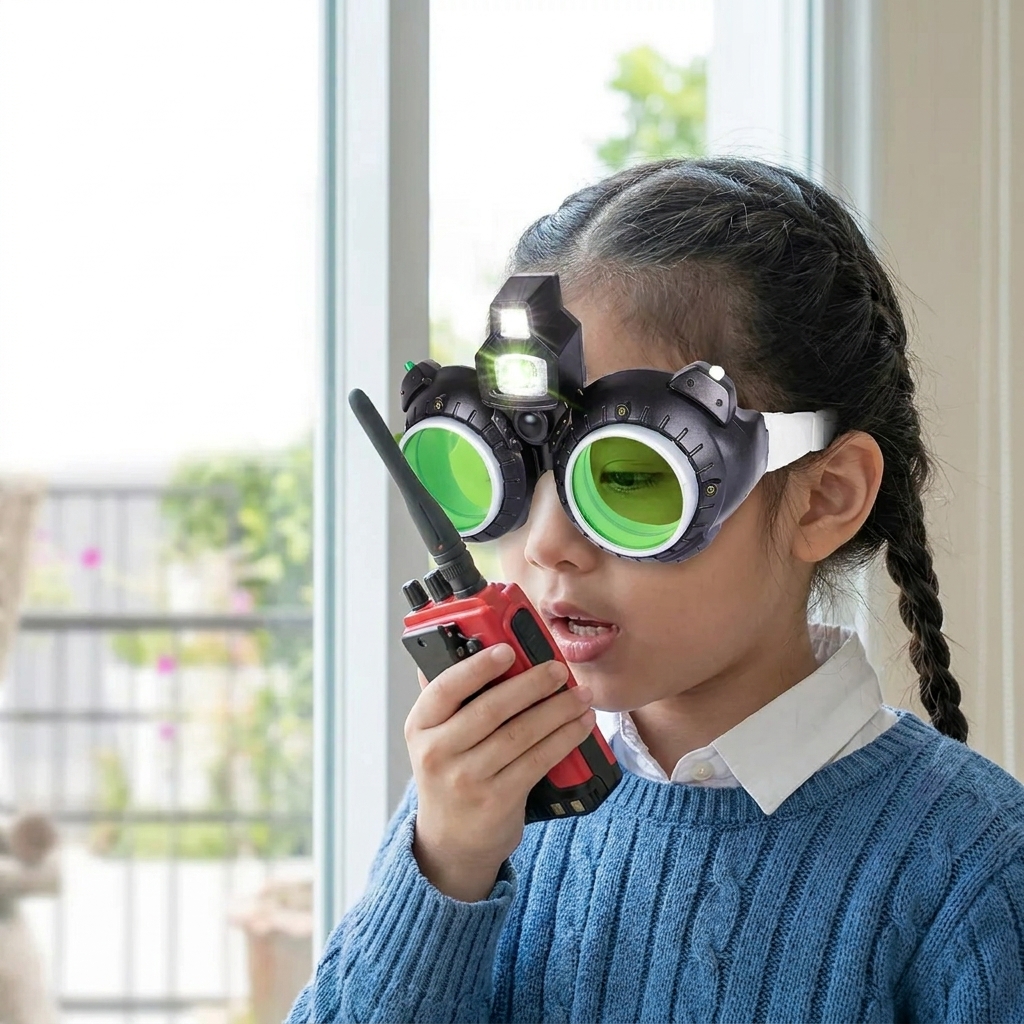 Making spy glasses for children