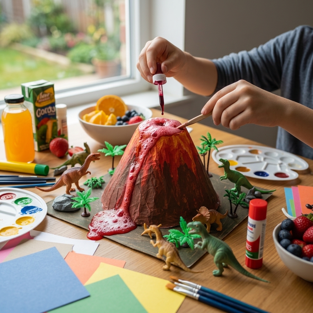 The amazing salt volcano experience for fun at home science