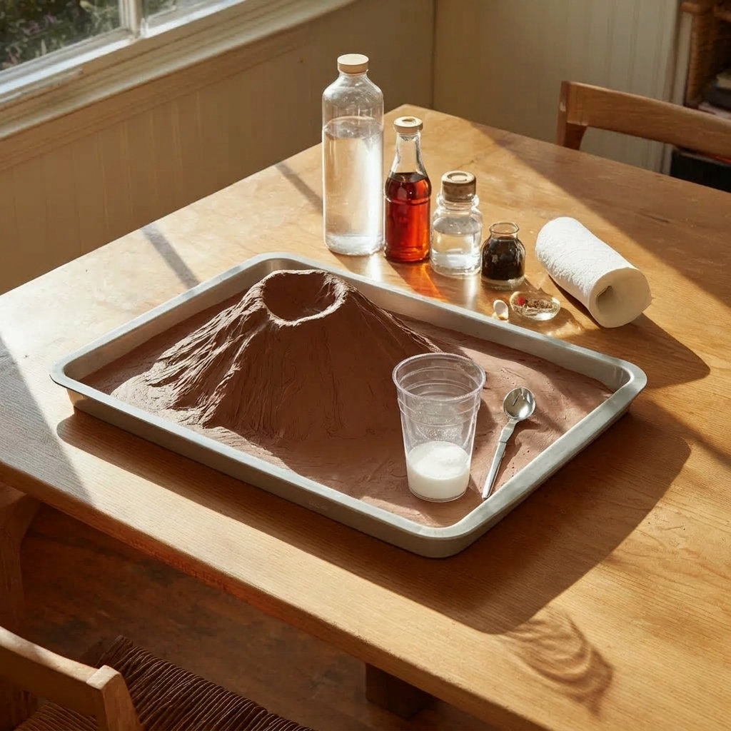 The amazing salt volcano experience for fun at home science