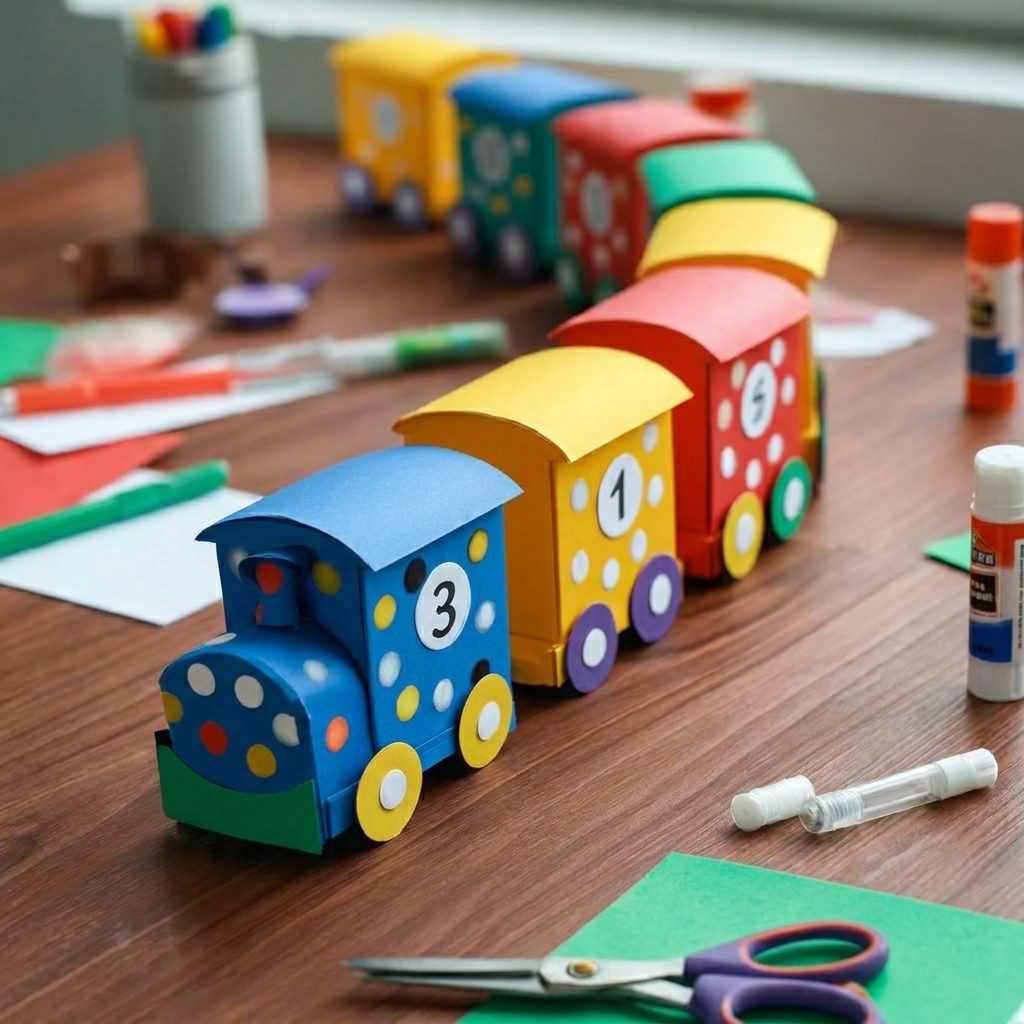 The moving paper train project.