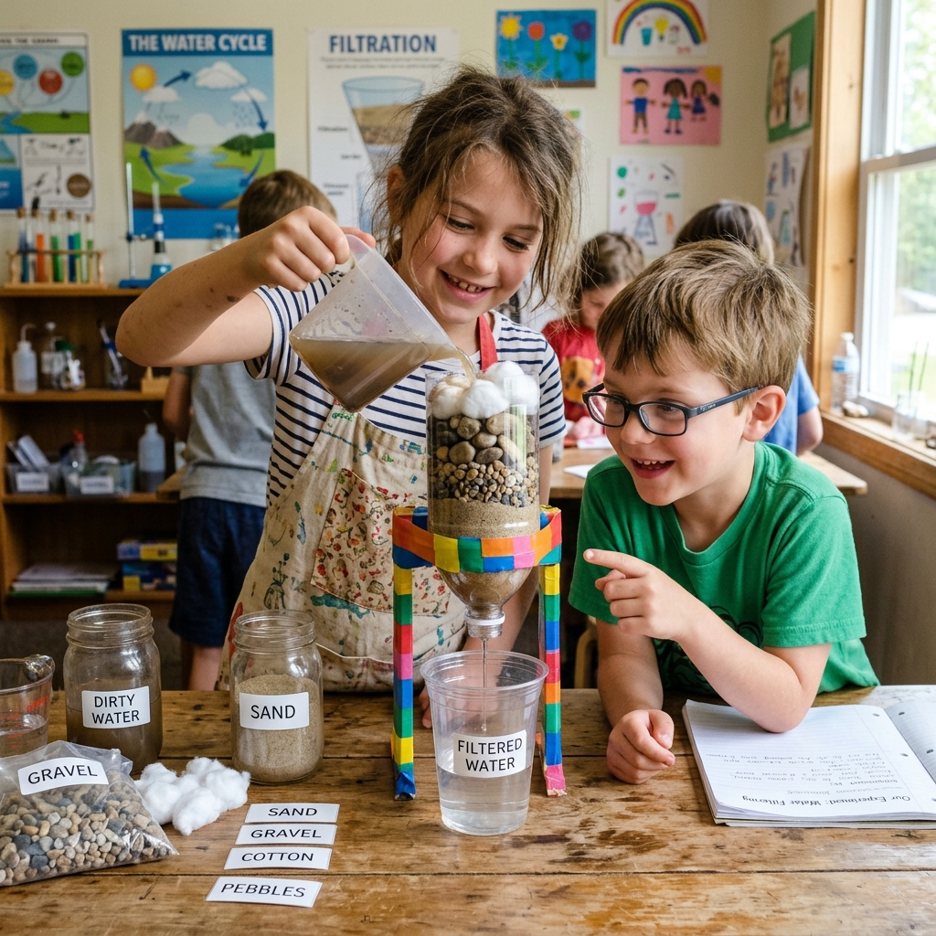 Water Filter Experiment for Kids