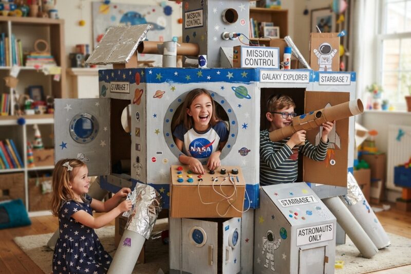 Cardboard Space Station: An Out-of-This-World Craft Project for Kids