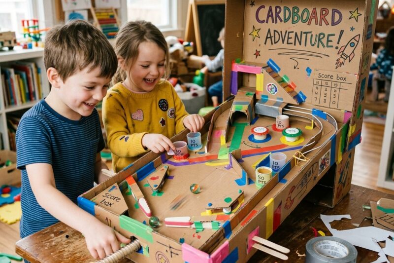 Building a Cardboard Pinball Machine: A Fun Children’s Project That Combines Creativity, Engineering, and Learning