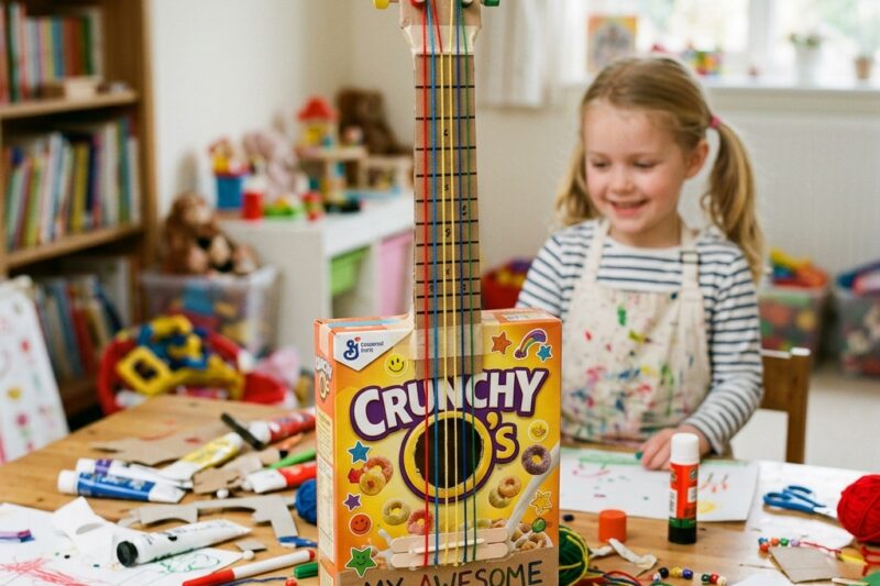 Building a Cereal Box Guitar: A Creative Children’s Project That Combines Music, Science, and Imagination