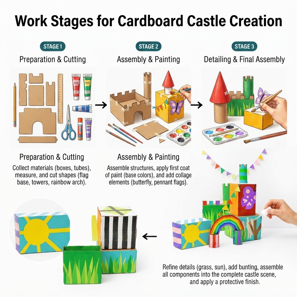 Cardboard building blocks