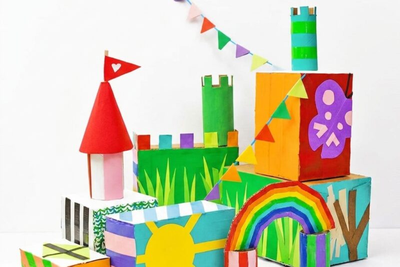 How to Make Building Blocks from Cardboard for Kids
