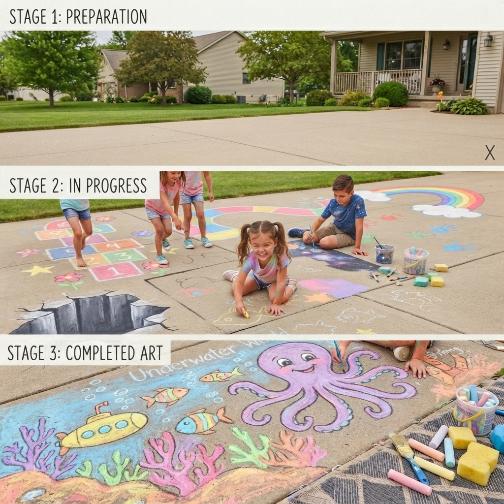 Chalk art