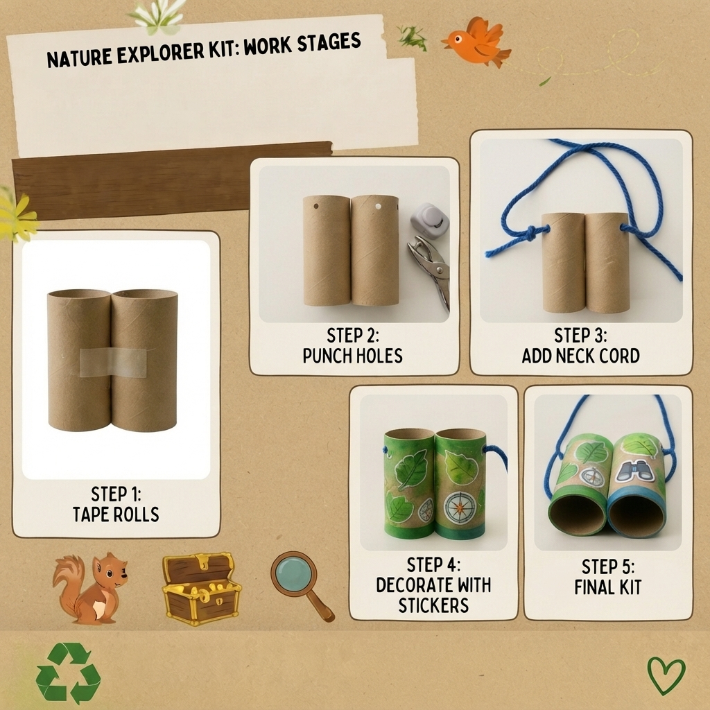DIY telescope from a toilet paper roll