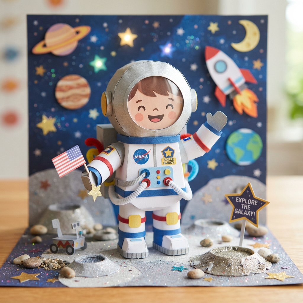 How to Make a Cute Paper Astronaut