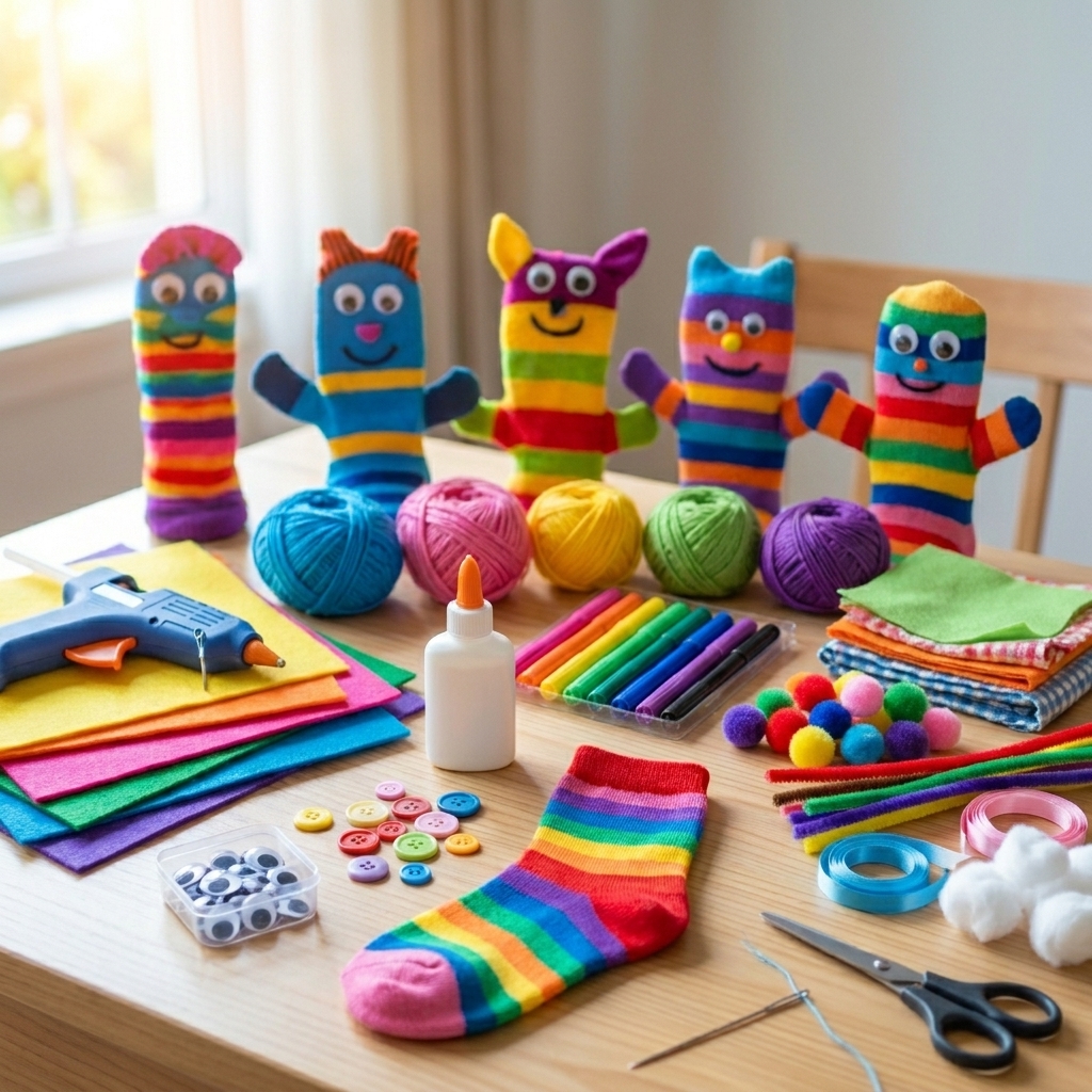 Making Sock Puppets