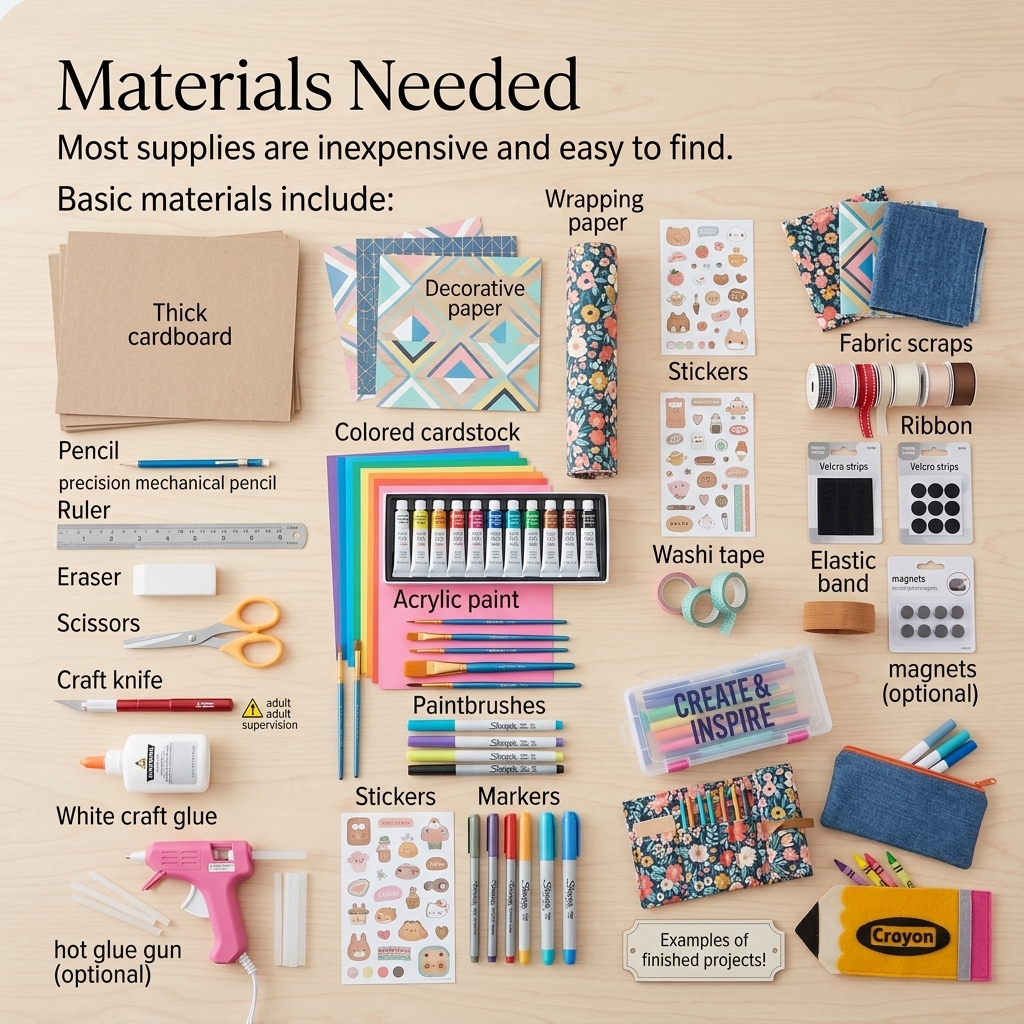Making a Pencil Case from Cardboard