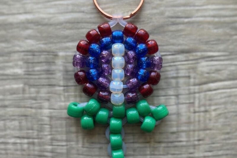 Flower from Pony Beads Design Project: A Creative DIY Craft for Kids