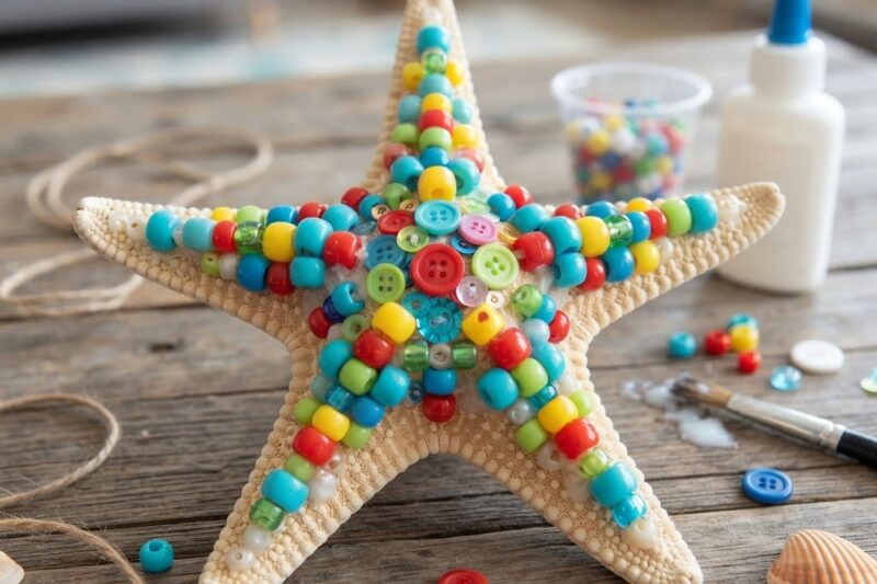Children’s Craft Project: A Starfish Decorated with Beads
