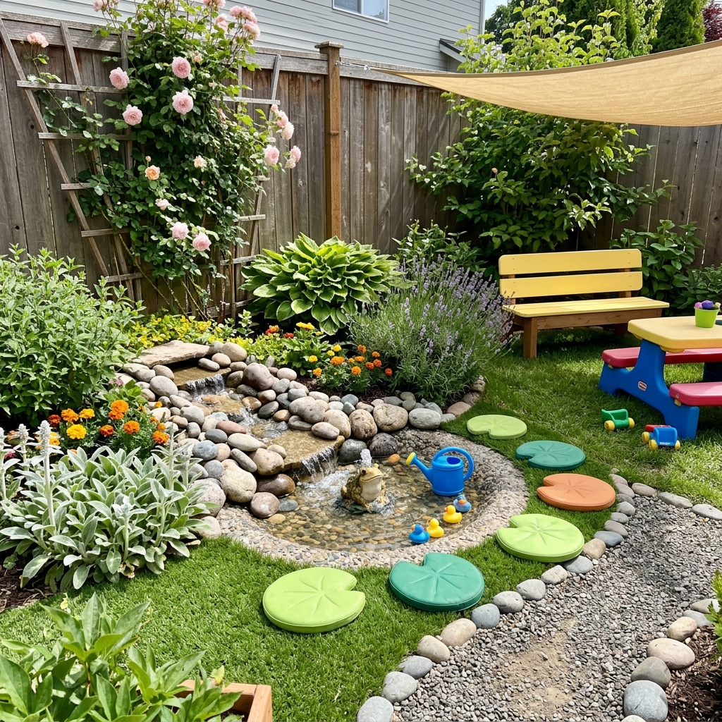 Small Children's Water Fountain Corner