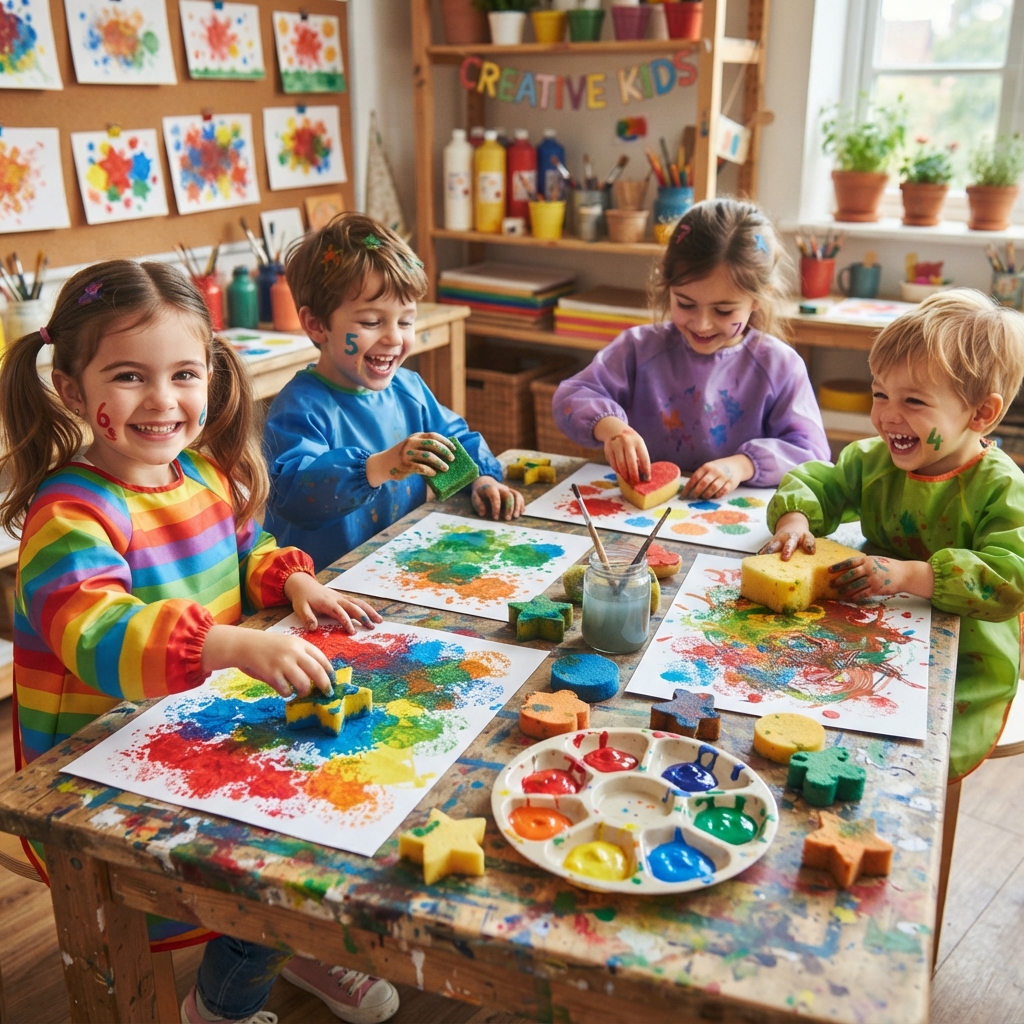 Sponge painting