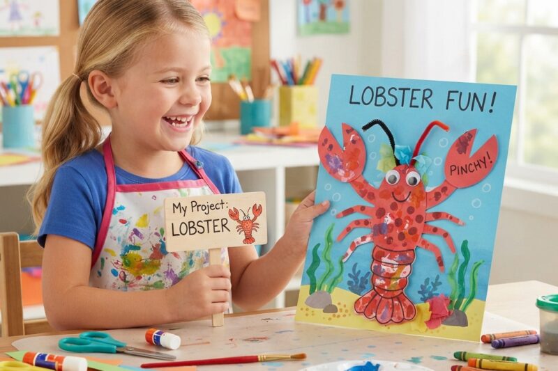 Children’s Craft Project: Creating “The Lobster”