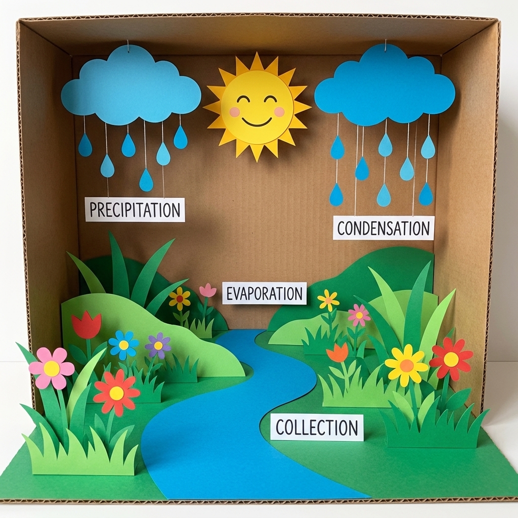 The Water Cycle in Nature for Children
