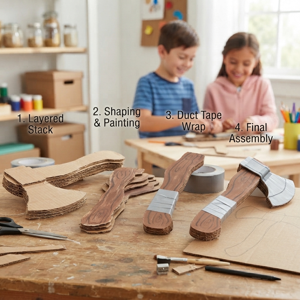 cardboard axe
