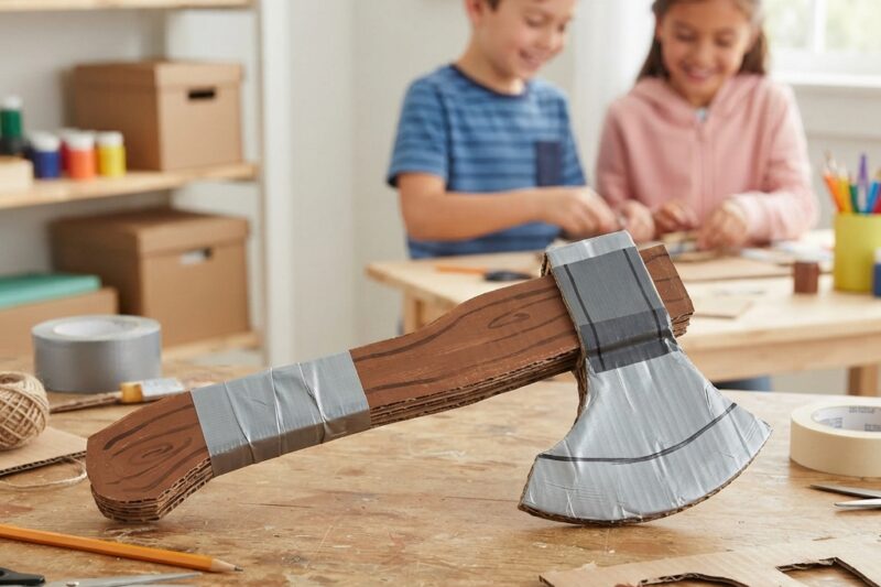 Cardboard Axe Craft for Kids: A Fun and Safe DIY Project