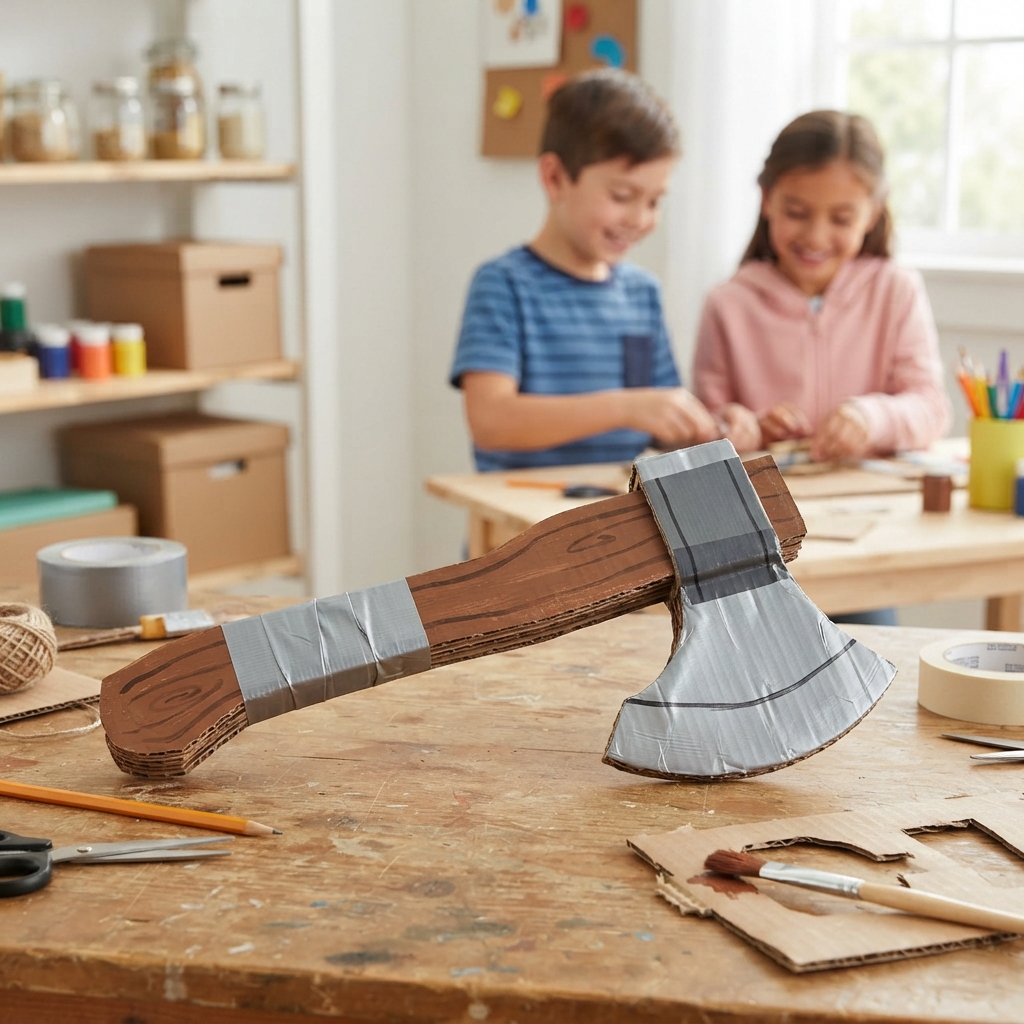 cardboard axe