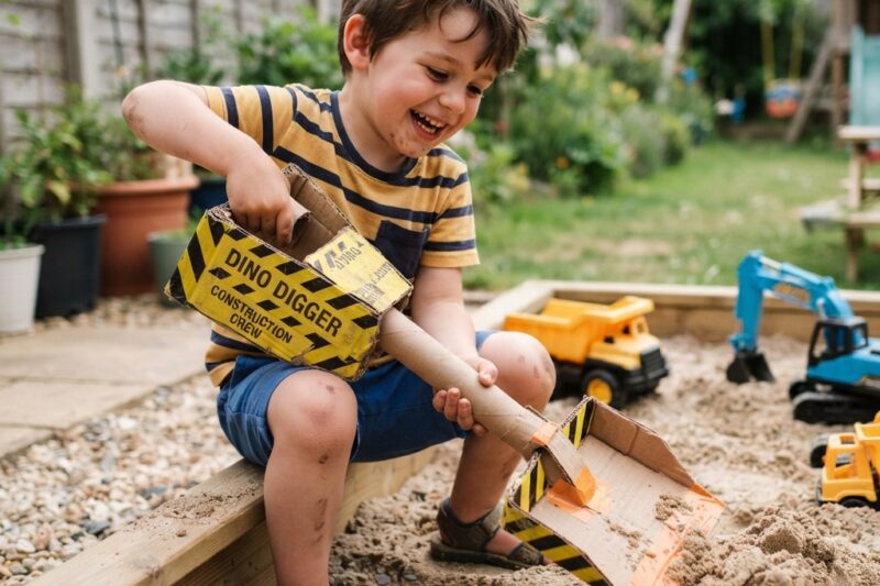 Cardboard Construction Shovel for Kids: A Fun and Creative DIY Craft Project