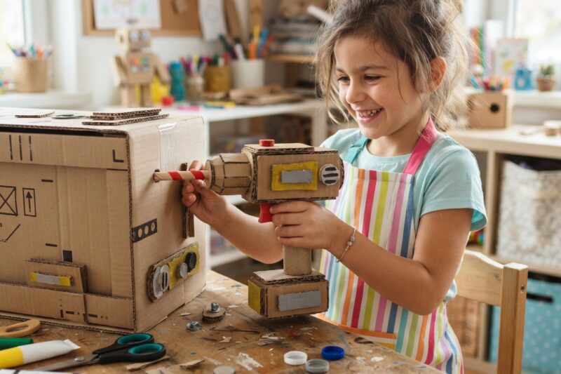 Cardboard Drill Craft for Kids: A Fun and Creative DIY Project