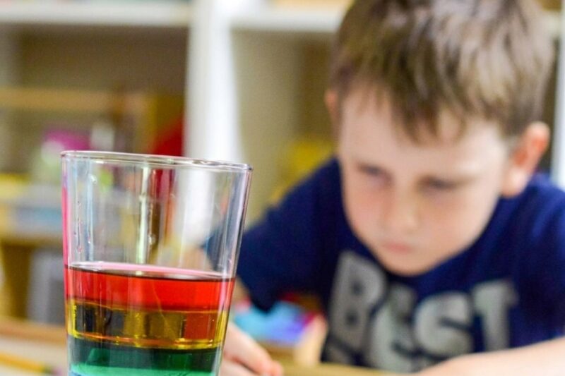 Create a Rainbow Inside a Glass of Water: A Colorful Science Experiment for Kids