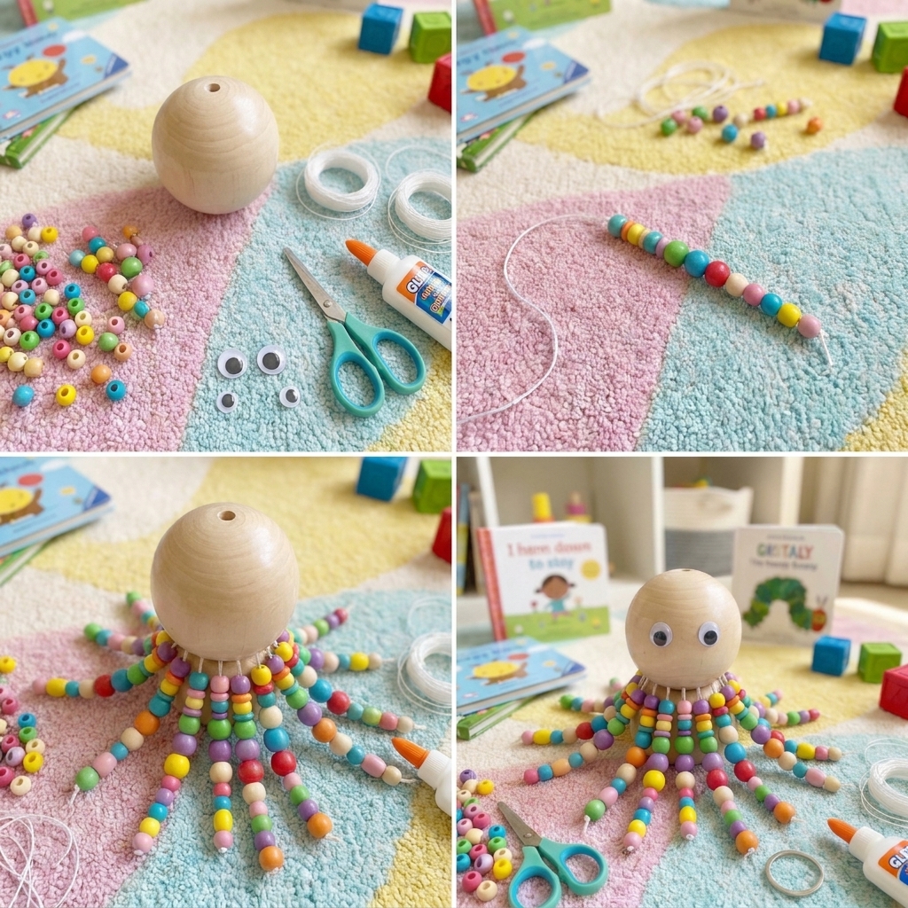 cute beaded octopus