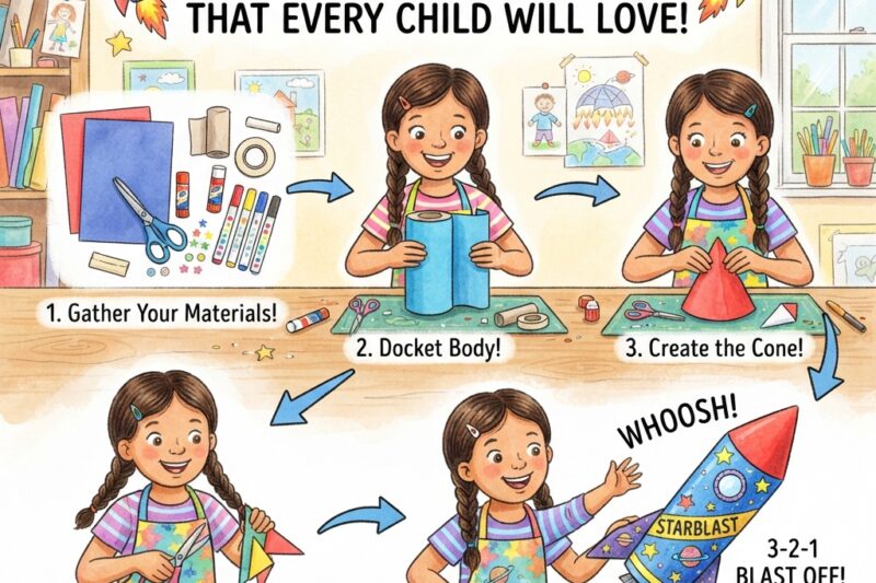 How to Make a Fun Paper Rocket That Every Child Will Love