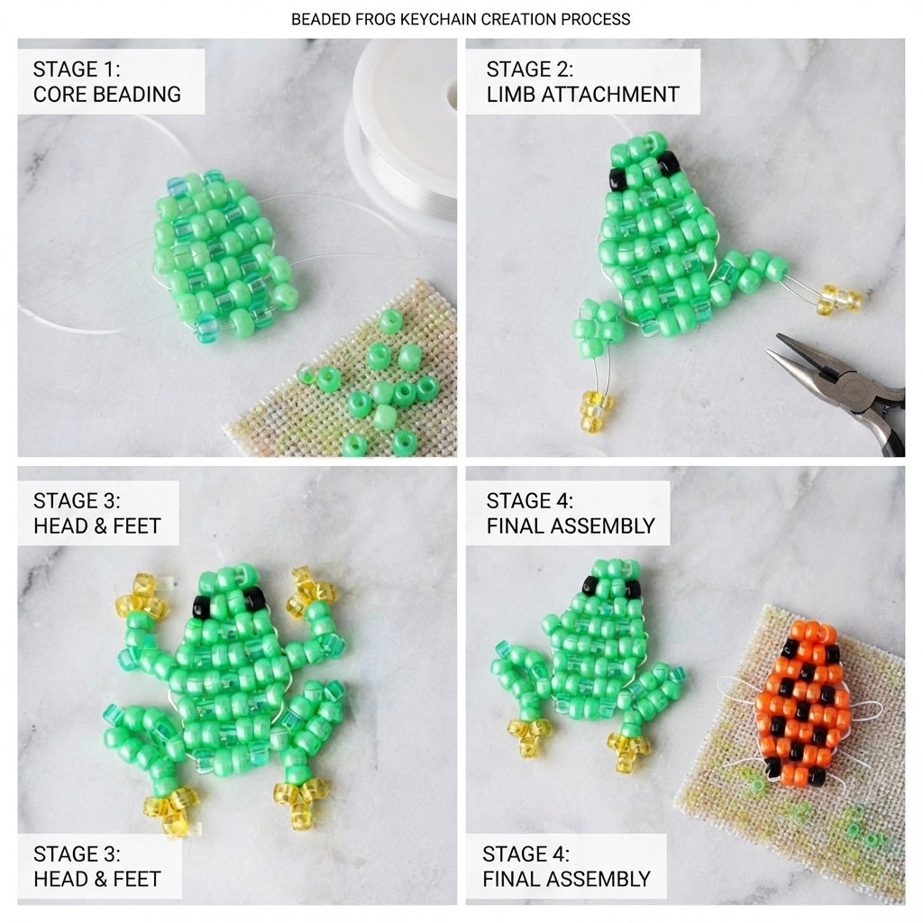frog-shaped keychain